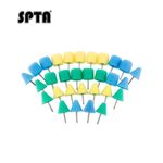 SPTA 30Pcs Mini Sponge Polishing Buffing Detail Foam Pads For Rotary Drill Tool