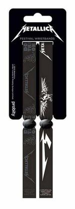 Metallica Festival Wristbands - Band Merch set of 2 Wrist bands (Pyramid)