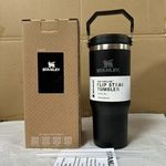 Bottle Tumbler 30OZ Tumbler Cup with Straw Lid Insulated Stainless Steel Water!+