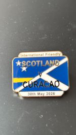 Scotland Curaçao friendly match badge