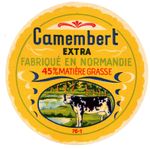 France - Vintage Cheese Label - Camembert Extra