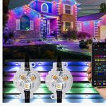 Outdoor Lighting App-Controlled Colour Changing LED Christmas Lights Outdoor!!