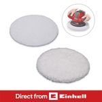 Einhell 2x Bonnets Pads 254mm For CE-CB 18/254 Polisher Buffer CC-PO90 Textile