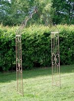 Metal Garden Arch Cream or Rusty Pergolas Garden Plant Arch Garden Arbour Arch