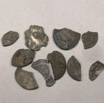 Collection Of Various  Roman Coin Fragments, Denarius And Antoninianus