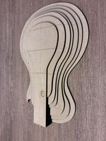 Les Paul Standard 7 step top carve Routing Template