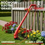 Electric Grass Trimmer 250W RocwooD 10M Cable Garden Compact Lightweight