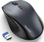 TECKNET Wireless Mouse, 2.4G USB Computer Mouse with 6-Level Adjustable 4800 DPI