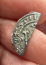 STEPHEN (1135-1154). SILVER ‘CUT’ HALFPENNY.