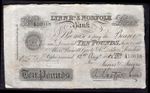 Lynn Regis & Norfolk Bank (Jarvis & Jarvis), 10 pounds, 1880's. F-VF