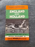 England v Holland English School's F.A.International Match Programme 3/4/71