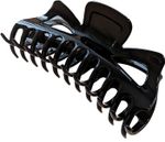 Large Black Plastic Hair Claw Clip 14cm Jumbo for All Hair Types - Glitz4Girlz