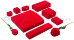 Red Velvet Jewellery Boxes Ring Bracelet Bangle Watch Necklace....Box Wholesale