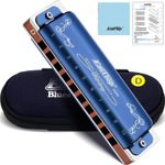 EASTTOP 008K Diatonic Blues Harmonica Key of C Blues Harp Mouth Organ 10Hole