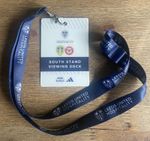 LEEDS UNITED v Brentford V.I.P Pass & Lanyard South Stand Viewing Deck 21/03/26