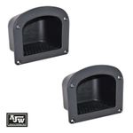 Foot Step Recessed Black Nylon (x2) Access Toe Truck Trailer Horsebox Flush Fit