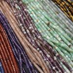 Flat Heishi Disc Gemstone Beads - 4mm x 2mm - 14'' strand, for Jewellery Making