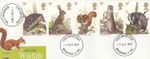 Wildlife GB Used ex FDC Rotherham 1977 ON PIECE (148795)