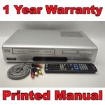 DIGILOGIC DVDVCR1 COMBI COMBO VCR VHS /DVD PLAYER CASSETTE 6 HEAD NICAM REMOTE