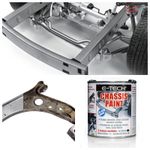 E-TECH SILVER Quick Repair Protect Restore Car Underbody Chassis Paint 500ml