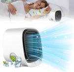 Air Cooler Fan Mini Portable Mute Air Conditioner Humidifier with Water Tank UK