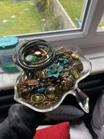 Gold And Green Mystery Jewellery Jar Second Hand Jewellery