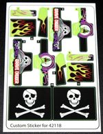 Custom Decal Sticker for 42118 Replacement Sticker Sheet for 42118