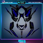 Yamaha Raptor 700 700R graphics kit 2013 2014 2017 to 2025 decals stickers atv