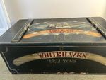 Vintage Antique Sea Chest Painted Pine Wood Storage Whitehaven Nautical Maritime