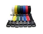 Belt Luggage Tie Down Straps Plastic Side Release Buckle 25mm Webbing 1m - 3m
