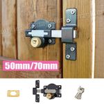 Security Garden Shed Gate Lock Long Throw Lock Double Lock 50mm & 70mm New