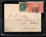 Newfoundland #44 & #48 Used On Mourning Cover To Cape Of Good Hope