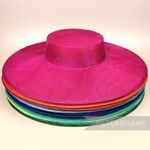Large Brim Sinamay Boater Fascinator Hat Base for Millinery & Hat Making