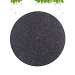 Anti-Static Wool Platter Mat for Turntables Dark Grey Playback Pad
