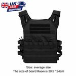 Tactical Vest Waterproof Outdoor Body Armor Lightweight Plate Molle Carrier UK