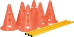 Trixie Dog Activity Obstacle Training Agility Set with 6 Cones (Jumps) & 3 Poles