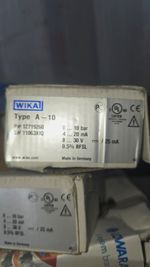 WIKA A-10 Pressure Transmitter 0-10 bar 4-20 mA DC Analogue Connector