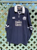 SCOTLAND 2002-2005 CANTERBURY RUGBY SHIRT FAMOUS GROUSE ADULTS SIZE XL