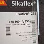Sika Sikaflex-265 Glazing Adhesive & Sealant, Black 300ml, Pack of 12, 11/2026