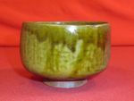 Japanese Tea Bowl Soba Glaze Irregular Shape Chawan-CW340