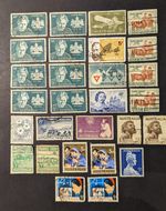 Australian pre decimal postage stamps x 28 Walter Burley Griffin Melba - various