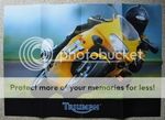 TRIUMPH Motorcycles Poster Sales Brochure 2001 TT600 Daytona 955i TIGER Trophy +