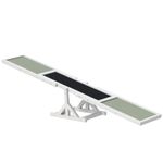 PawHut Wooden Pet Seesaw for Big Dogs with Anti-Slip Surface, White