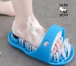 2 in 1 Foot Scrubber Brush Slipper Bath Shower-Spa Cleaner Scrub FeetMassage 1Pc