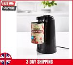 Black Electric Can Opener and Tin Bottle Opener With Sharpener 3 in 1 60w NEW