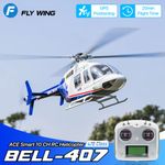 FLY WING BELL-407 Helicopter Dual Brushless GPS Altitude Hold 20Mins Flight