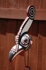 Bwa Cockerel/Chameleon Face Mask, Burkina Faso