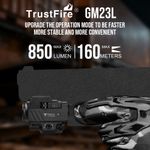 Trustfire 850LM La-ser Compact Tactical Pistol Light LED Glock Flashlight UK