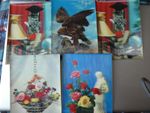 Vintage Swedish 3d Postcards; Unused (3551) Some Curling to Edges; Eagle Owl