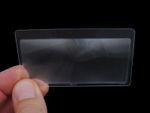 Fresnel magnifier sheet - credit card size